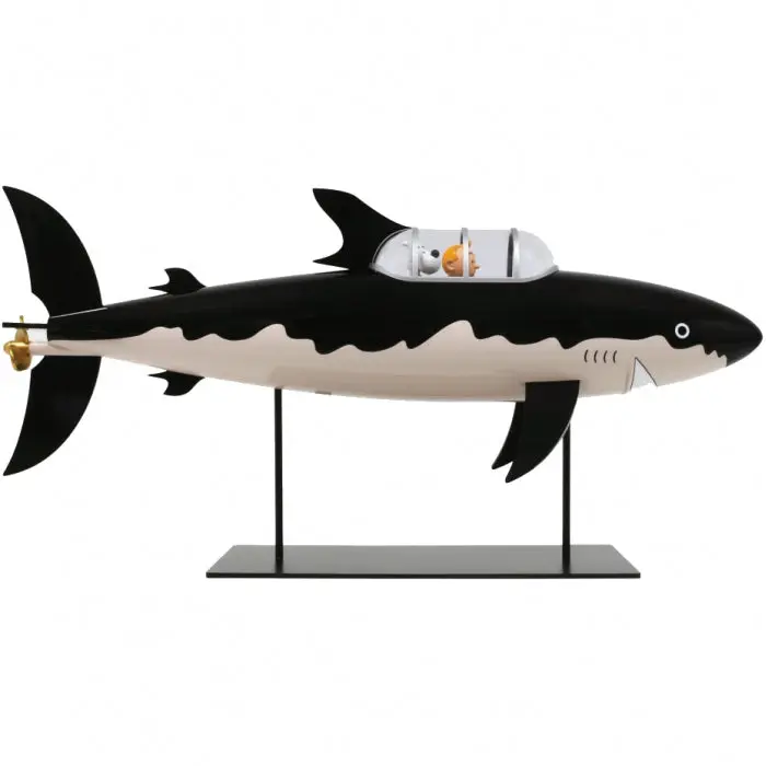 Sous-marin Requin résine 77 cm - Tintin