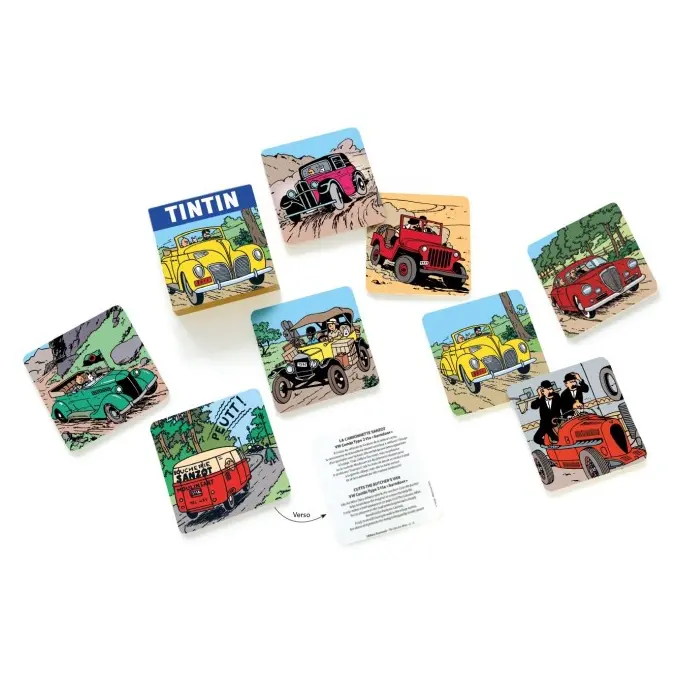Sous-verres Tintin voiture - Lot de 8