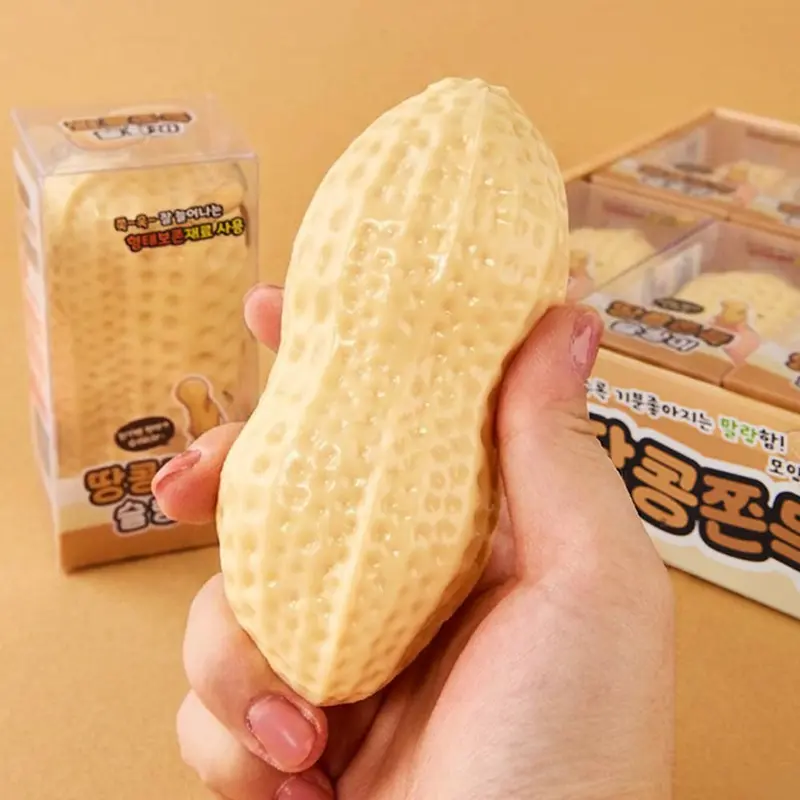 Squishy Mochi Cacahuète – Jouet anti-stress doux et satisfaisant