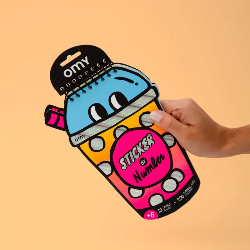 Sticker By Number Bubble Tea - Omy