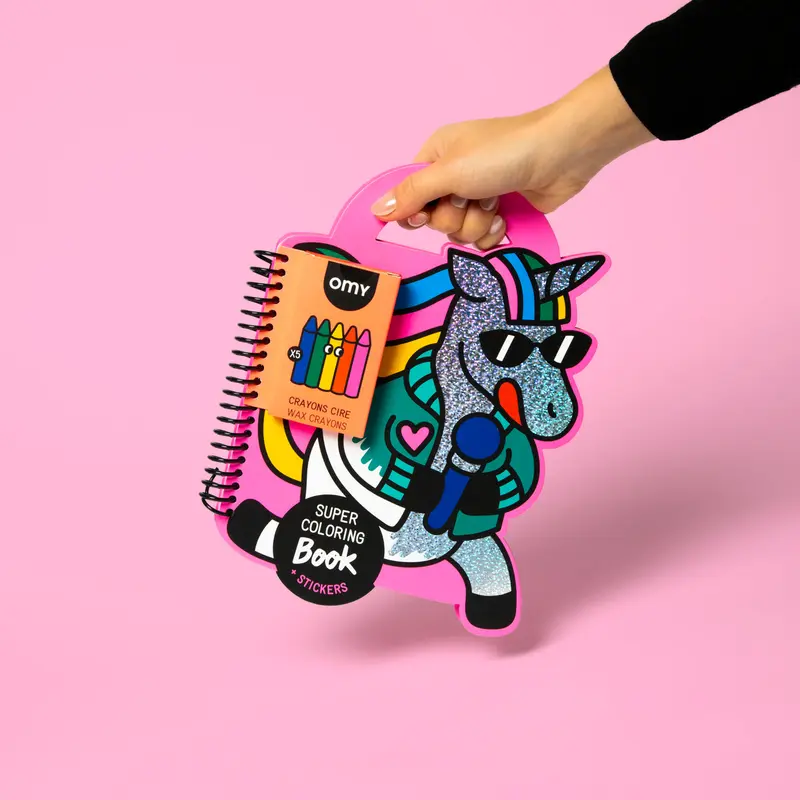 Super Coloring & Stickers Book Lily - Omy