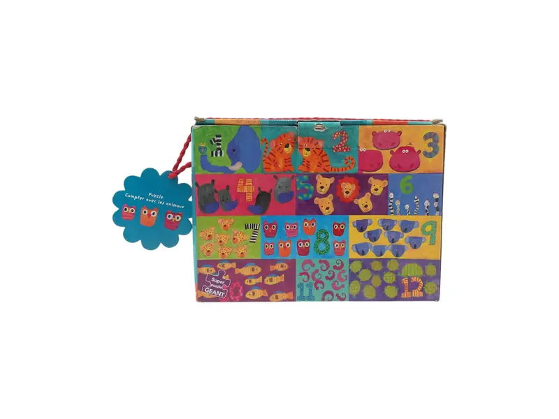 Super puzzle géant - Compter avec les animaux