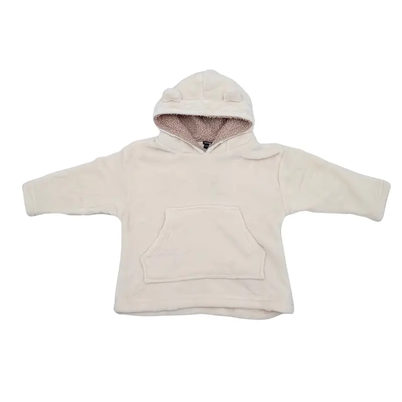 Sweat à capuche écru tout doux - 24-36 mois