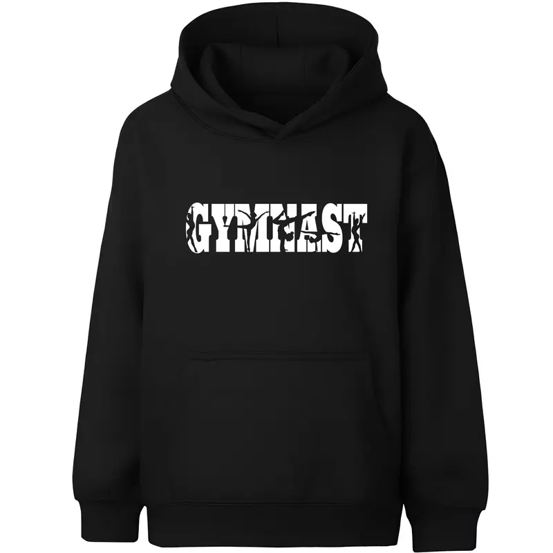 Sweat à capuche gymnastique – Fringoo Gymnastic for Cotton Rich Soft Hooded – Gymnast noir