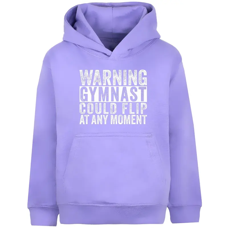 Sweat à capuche gymnastique – Fringoo Gymnastic for Cotton Rich Soft Hooded – Gymnast Warning violet