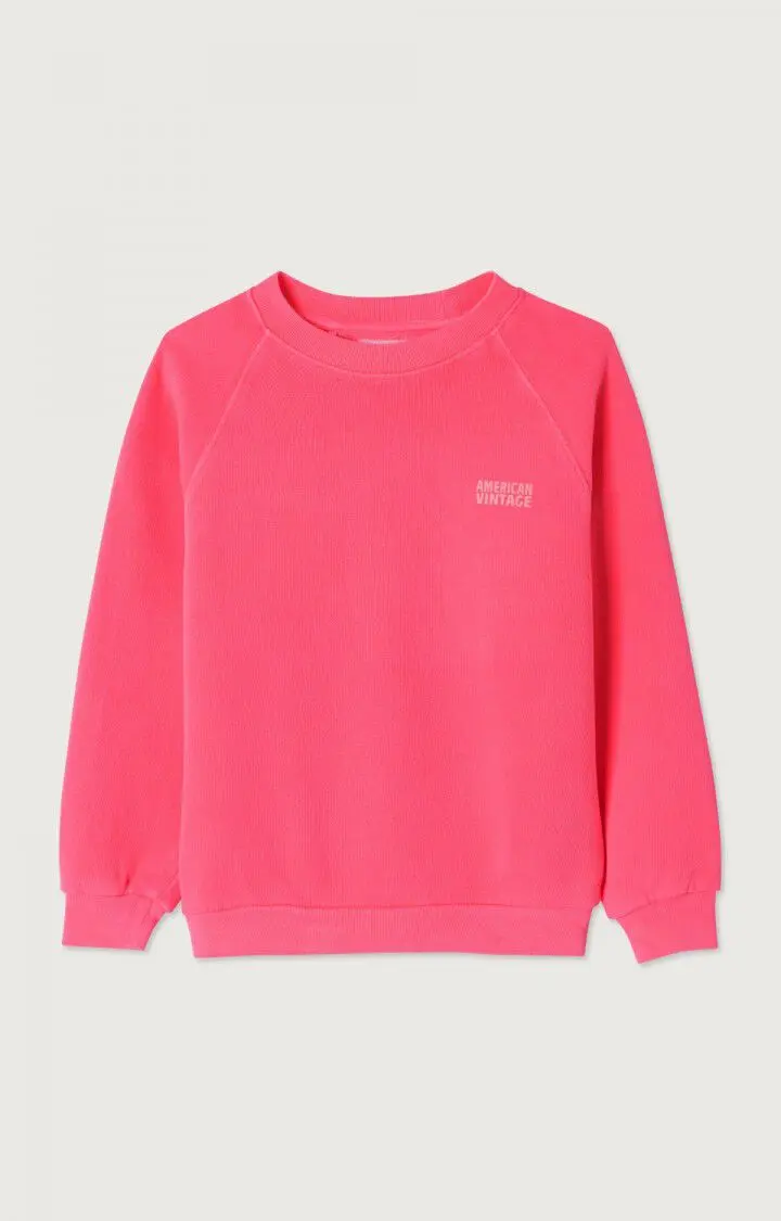 Sweat Izubird Hortensia Fluo - American Vintage Kids