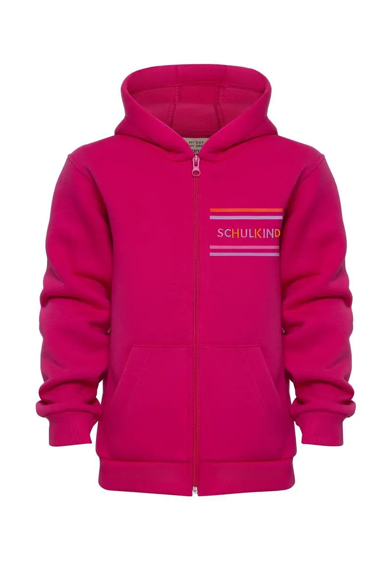 Sweat zippé Schulkind rose