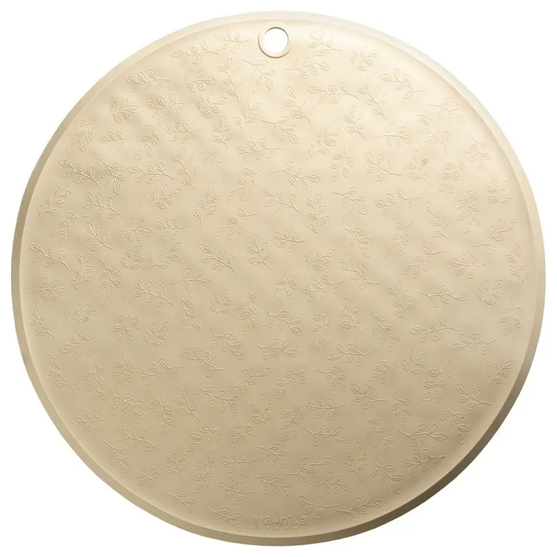 Tapis de bain rond Feuillage Sauge