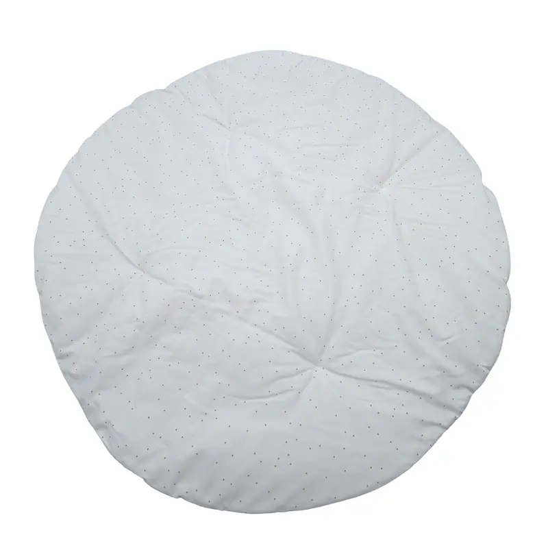 Tapis de jeu rond Fluffy — Honey Sweet Dots / Natural