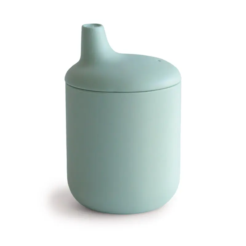Tasse à Bec en Silicone Vert - Mushie