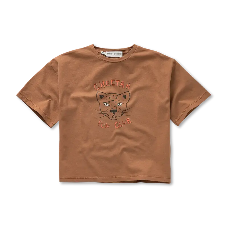 Tee-Shirt Cheetah Marron - Sproet & Sprout