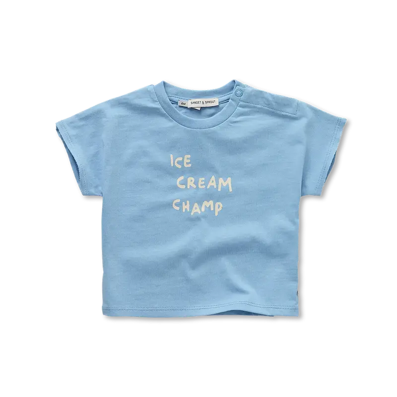 Tee-Shirt Ice Cream Bleu - Sproet & Sprout