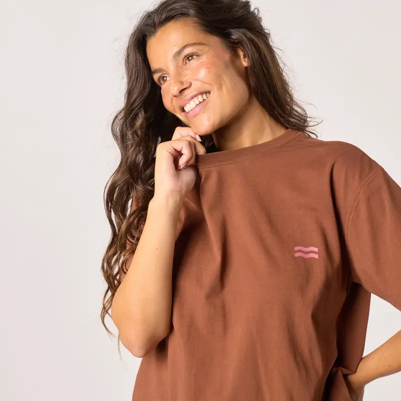 Tee-Shirt Marron Imprimé Soleil - Billybelt