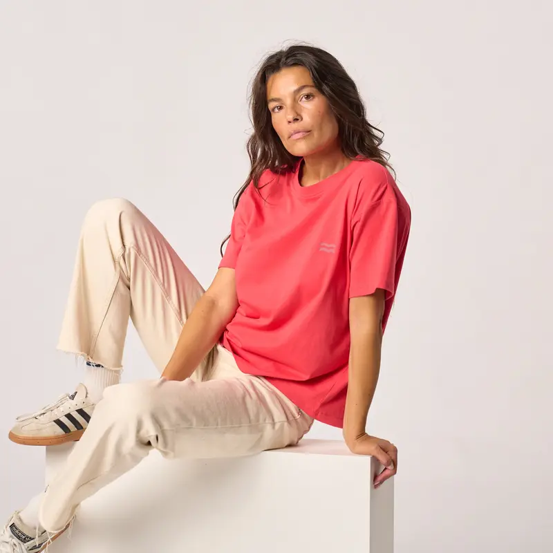 Tee-Shirt Rouge Imprimé Soleil - Billybelt