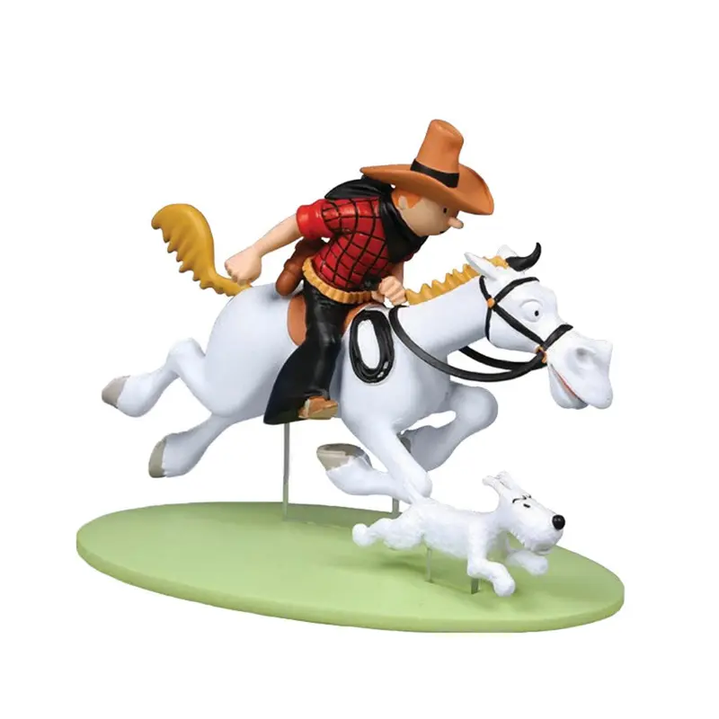 Tintin Cow-boy à cheval