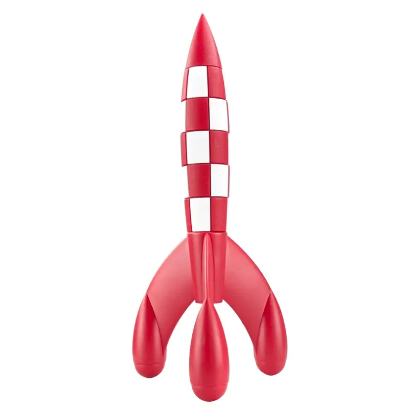 Tintin Fusée 17 cm - Figurine Résine Objectif Lune