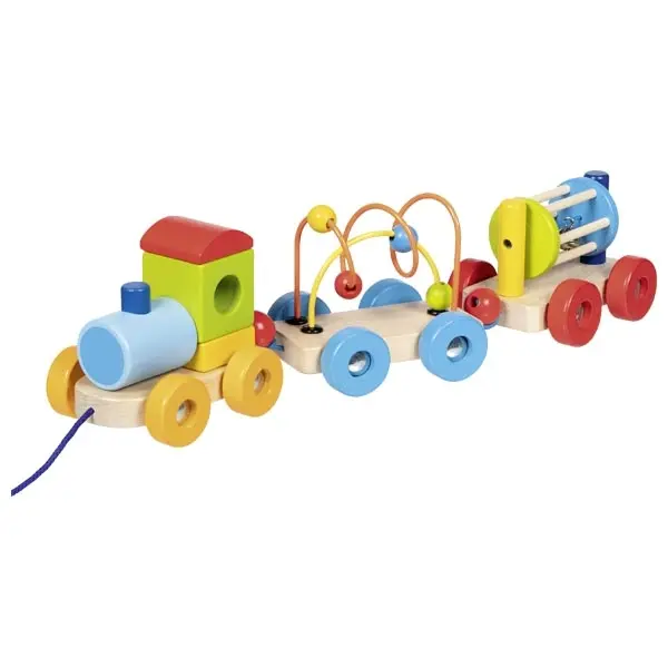 Train d'activités à tirer Rio en bois