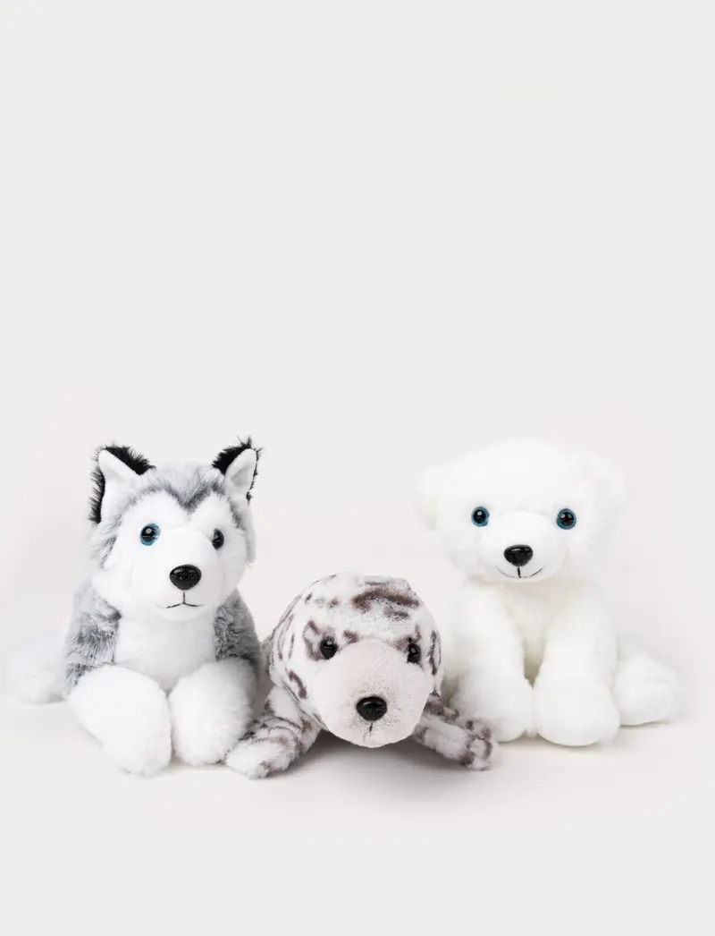 Trio de Peluches Amis de l’Arctique