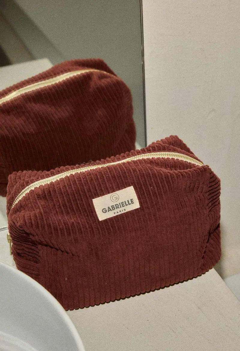 Trousse de Toilette Velours Jaspe - Gabrielle Paris