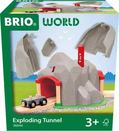 Tunnel Dynamite pour train en bois - effet explosion