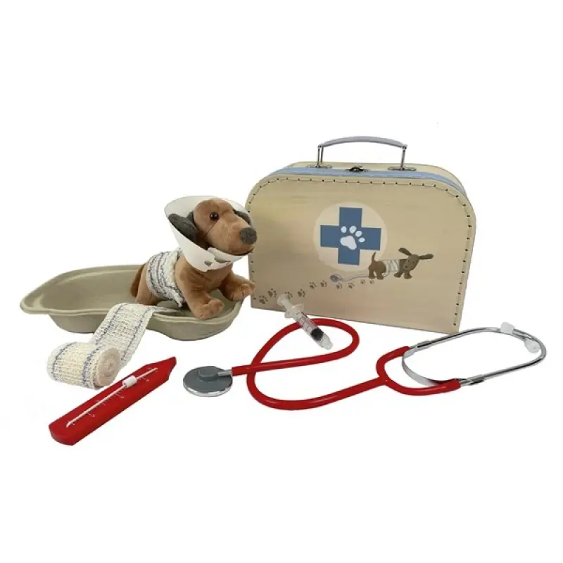 Valise vétérinaire pour enfants avec accessoires - 3 ans et +