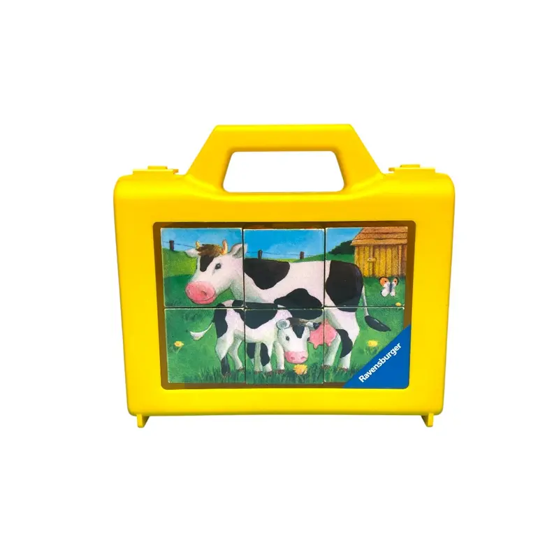 Valisette puzzles cubes - La ferme - x4