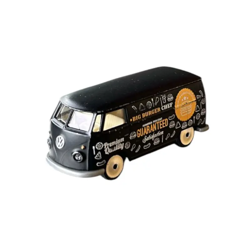 Van Volswagen - T1 noir - Food Truck big burger chef