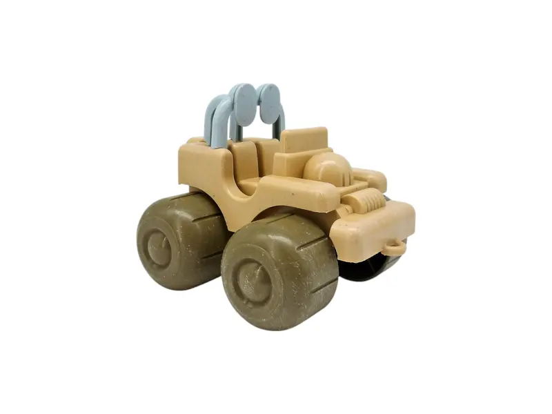 Véhicule militaire beige et vert - Plastique recyclé