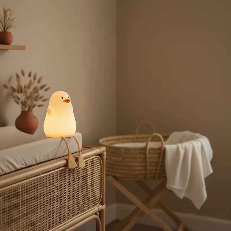 Veilleuse Bébé Rechargeable Mouette en Silicone – 2 Intensités