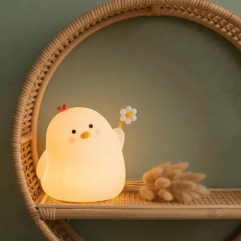 Veilleuse Bébé Rechargeable Rosalie la Poulette – Lampe Tactile LED