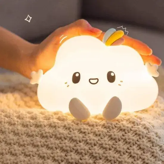 Veilleuse Nuage Bébé Flufizz – LED 12 Couleurs, Rechargeable