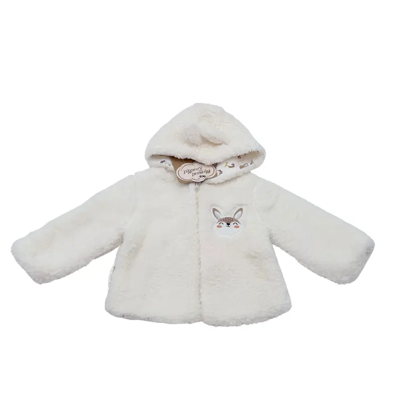 Veste écrue en sherpa - 9 mois