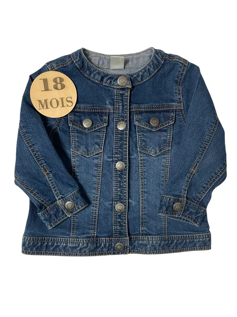 Veste en jean, bleu-foncé, TEX