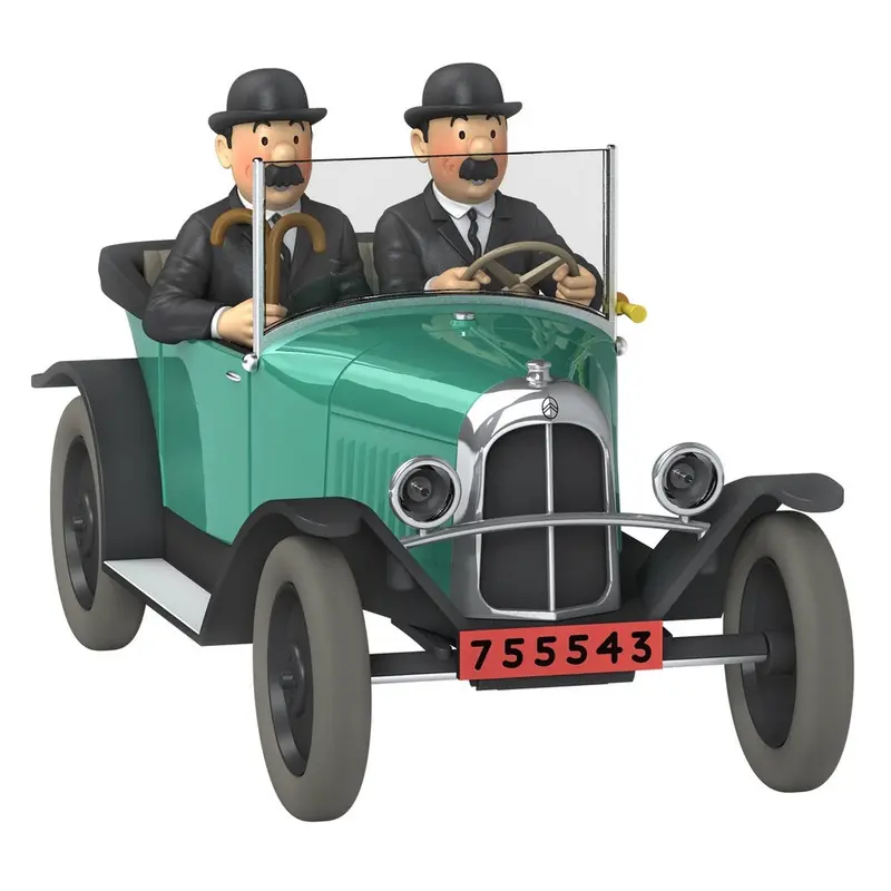 Voiture 1/24e 5CV trèfle des Dupondt