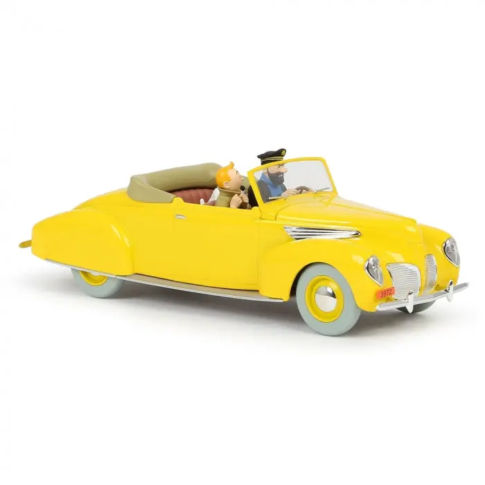 Voiture 1/24e La decapotable jaune de Haddock