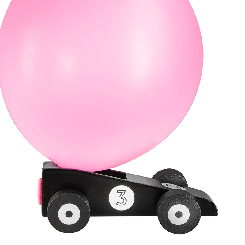Voiture à ballon Racer Blackstar - 11,5 cm