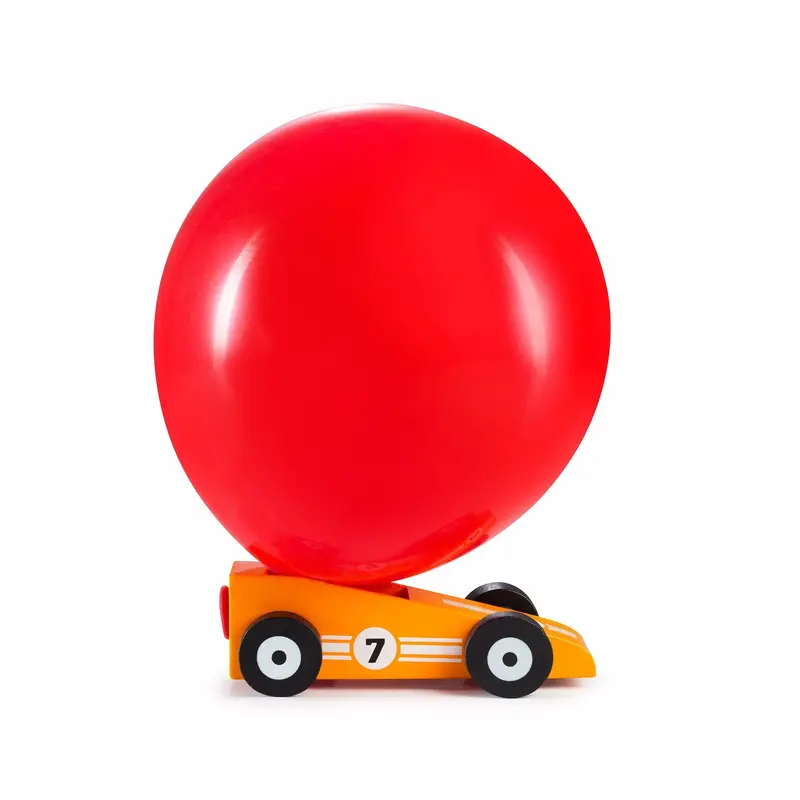 Voiture à ballon Racer Orangestar - 11,5 cm