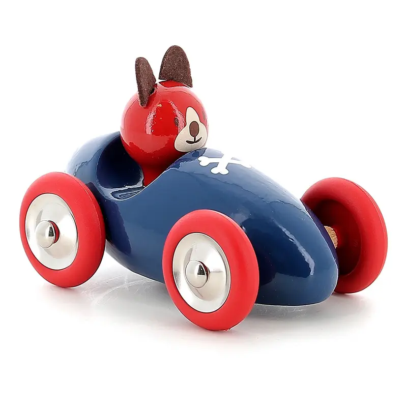 Voiture en bois Lucien le chien