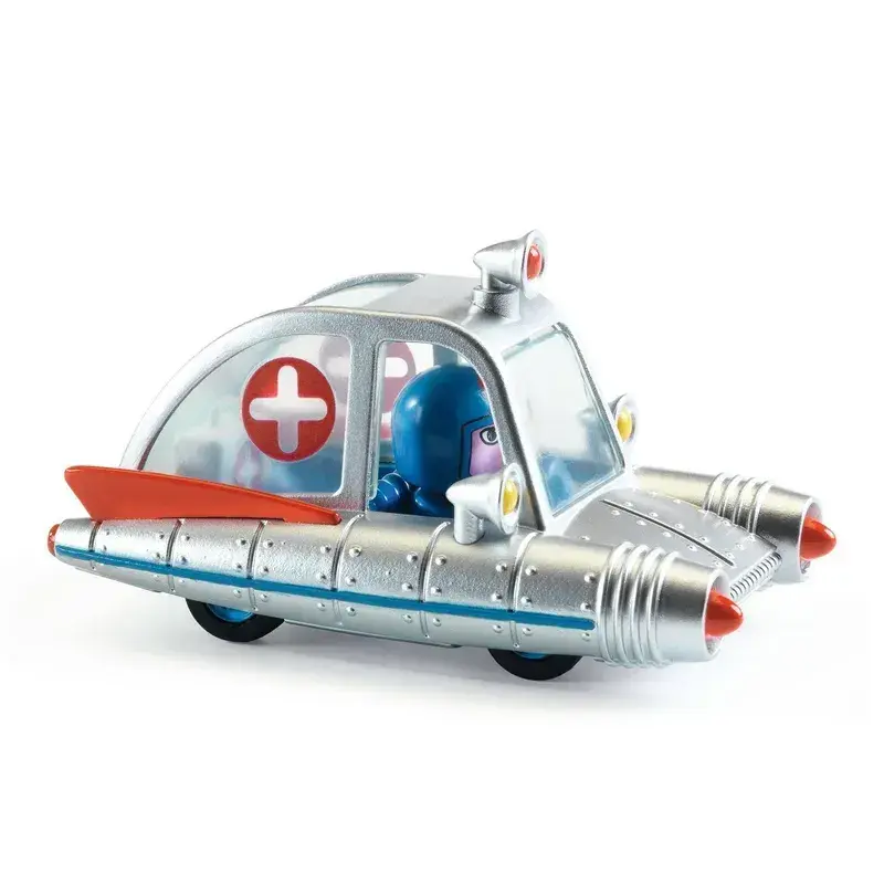 Voiture jouet ambulance spatiale Crazy Motors