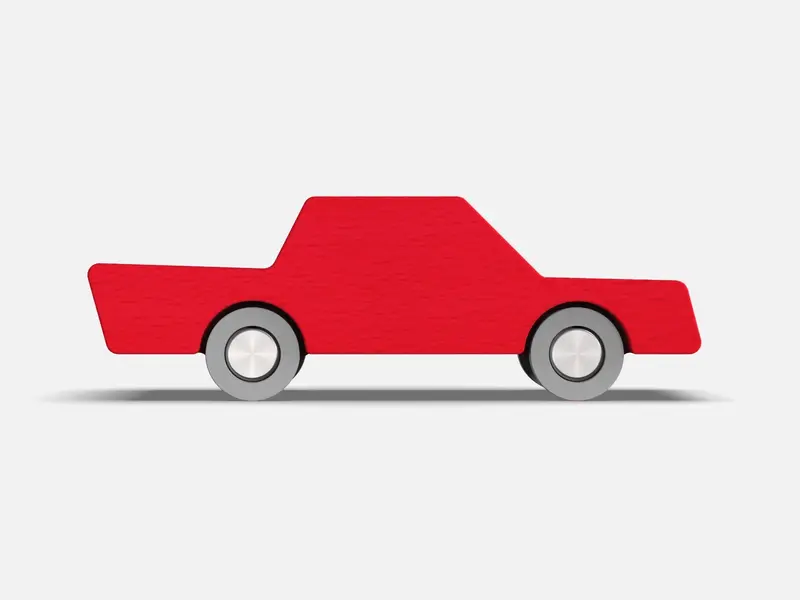 Voiture réversible rouge