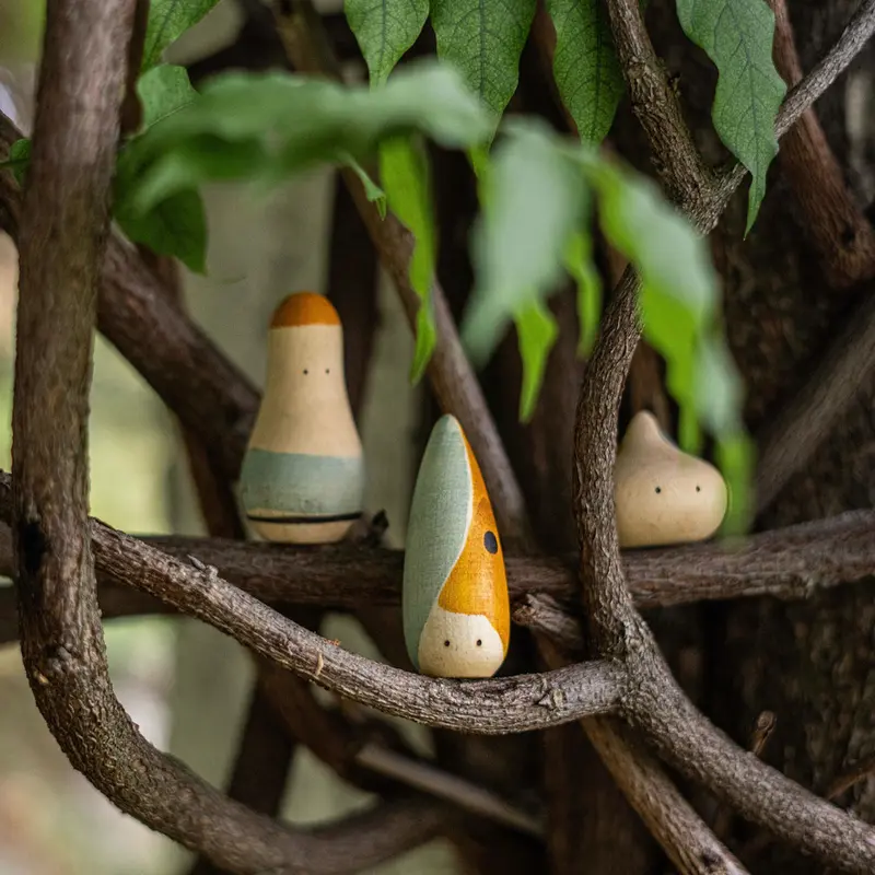 Wooden Toys - Hooray - 3 Figures
